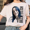 Image of Billie Eilish t shirt ulzzang women female hip hop femme clothes tshirt funny harajuku summer Casual ulzzang t-shirt streetwear