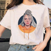 Image of Billie Eilish t shirt ulzzang women female hip hop femme clothes tshirt funny harajuku summer Casual ulzzang t-shirt streetwear