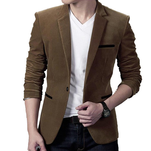 Casual Suit Jacket Men Blazer Masculino Clothing Vetement Homme