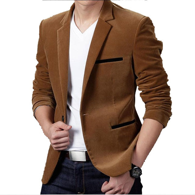 Casual Suit Jacket Men Blazer Masculino Clothing Vetement Homme