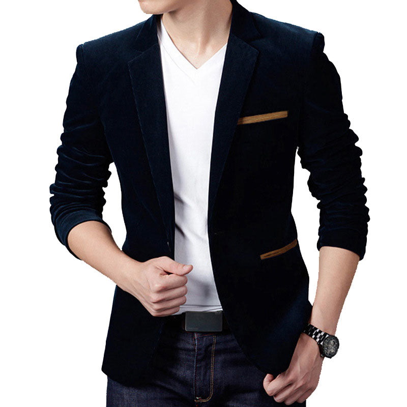 Casual Suit Jacket Men Blazer Masculino Clothing Vetement Homme