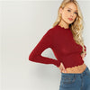 Image of Spring Korean Long Sleeve Elegant Ladies Shirts