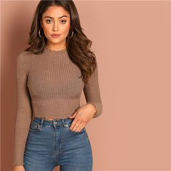 Spring Korean Long Sleeve Elegant Ladies Shirts