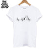 Image of 100% cotton cat print women T shirt casual short sleeve