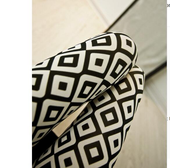Graffiti Leggings Floral Patterned Print Leggings