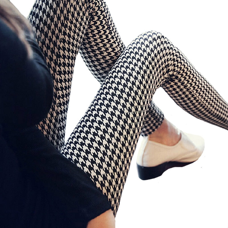 Graffiti Leggings Floral Patterned Print Leggings