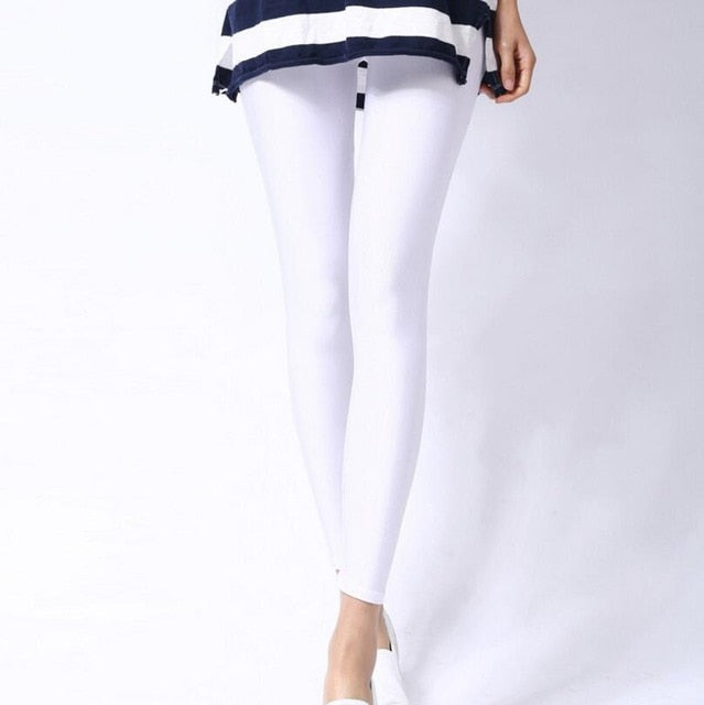 Women Shiny Pant Leggings Hot Selling Leggings Solid Color Fluorescent