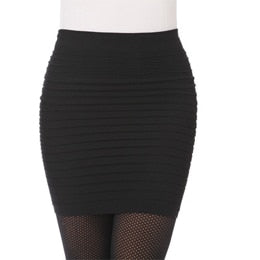 Cheapest Free Shipping New Fashion 2019 Summer Women Skirt High Waist Candy Color Plus Size Elastic Pleated Sexy Short Skirt
