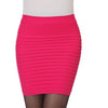 Image of Cheapest Free Shipping New Fashion 2019 Summer Women Skirt High Waist Candy Color Plus Size Elastic Pleated Sexy Short Skirt