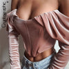 Image of Sexy Cropped Bustier Top Streetwear