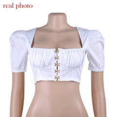 Cryptographic square collar  hooks women and blouses shirts