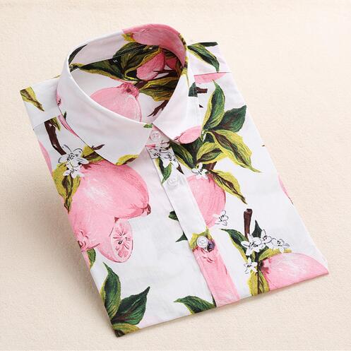 New Floral Long Sleeve Vintage Blouse