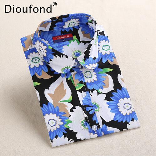 New Floral Long Sleeve Vintage Blouse