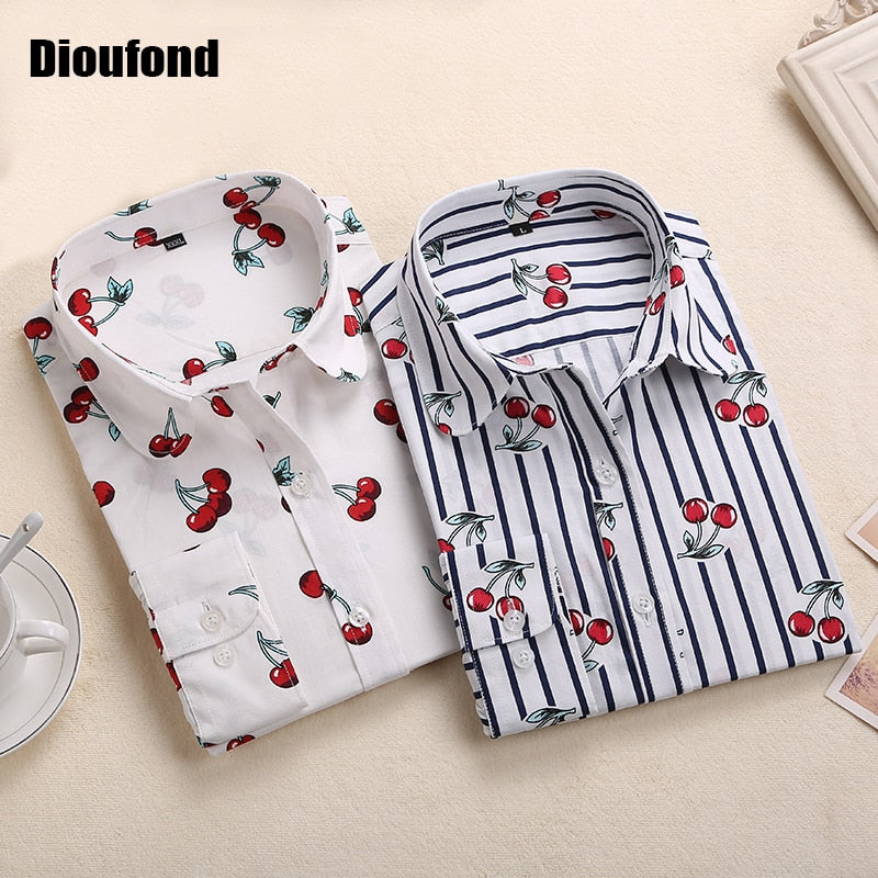 New Floral Long Sleeve Vintage Blouse
