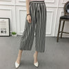 Image of Women New Summer Wide Leg Pants Casual Loose High Elastic Waist Harem Pants