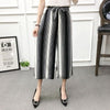 Image of Women New Summer Wide Leg Pants Casual Loose High Elastic Waist Harem Pants