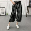 Image of Women New Summer Wide Leg Pants Casual Loose High Elastic Waist Harem Pants