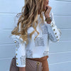 Image of Elegant New Puff shoulder blouse shirts Office Lady