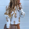 Image of Elegant New Puff shoulder blouse shirts Office Lady