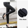 Image of High Waist Leather Leggings for Women Black Light&Matt Thin&Thick