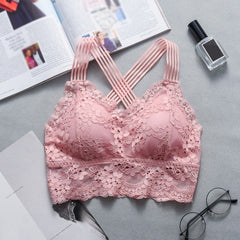 Fashion Casual Women Lady Lace Strap Bras Tops Tube Ch Wrap