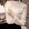 Image of Elegant Women Shirt Crochet Slim