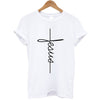 Image of New Arrival Women T Shirts Summer Short Sleeve Jesus T-shirt Christian