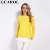 Image of GCAROL 2019 Fall Winter Candy Knit Jumper Women 30% Wool Sweater Soft Stretch OL Render Knit Pullover Knitwear S-3XL