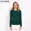 Image of GCAROL 2019 Fall Winter Candy Knit Jumper Women 30% Wool Sweater Soft Stretch OL Render Knit Pullover Knitwear S-3XL