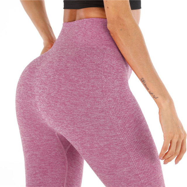 Grey Seamless Sport Leggings Women for Fitness Workout Pants
