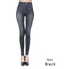 Image of Push Up Seamless High Waist Warm Jeans Leggings Women