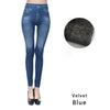 Image of Push Up Seamless High Waist Warm Jeans Leggings Women