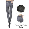 Image of Push Up Seamless High Waist Warm Jeans Leggings Women