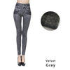 Image of Push Up Seamless High Waist Warm Jeans Leggings Women