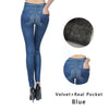 Image of Push Up Seamless High Waist Warm Jeans Leggings Women