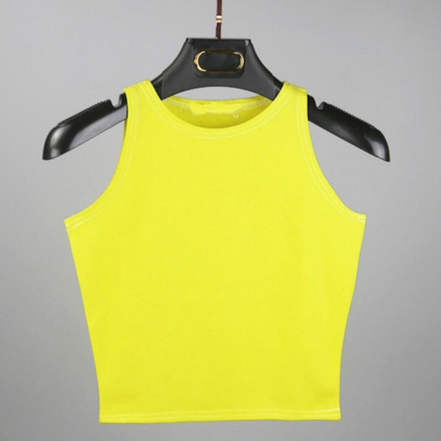 Hot 2019 New Women Sexy Cotton Crop Top Crop Bustier Multicolor Sleeveless Cropped Blusas Vest Tank Top Camisole