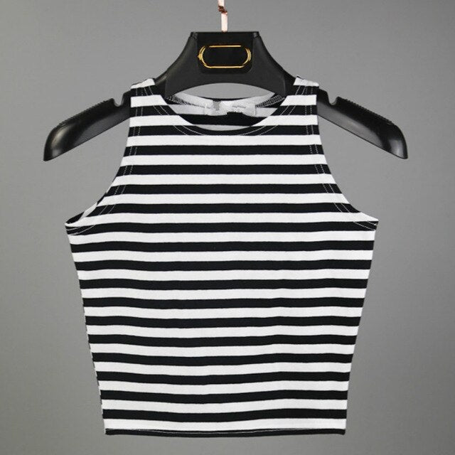 Hot 2019 New Women Sexy Cotton Crop Top Crop Bustier Multicolor Sleeveless Cropped Blusas Vest Tank Top Camisole