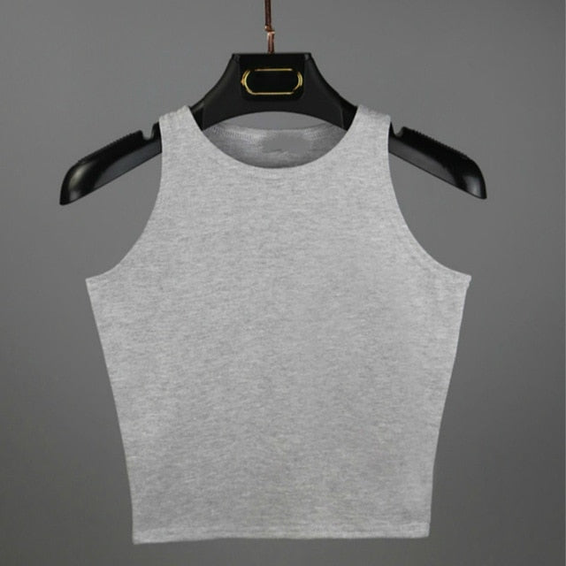 Hot 2019 New Women Sexy Cotton Crop Top Crop Bustier Multicolor Sleeveless Cropped Blusas Vest Tank Top Camisole