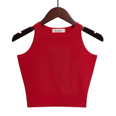 Hot 2019 New Women Sexy Cotton Crop Top Crop Bustier Multicolor Sleeveless Cropped Blusas Vest Tank Top Camisole