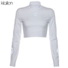 Image of Long Sleeve reflective turtleneck Slim Harajuku Streetwear