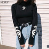 Image of Long Sleeve reflective turtleneck Slim Harajuku Streetwear