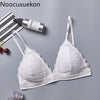 Image of Lace Bralette Sexy Bras for Women Wire Free Push Up Bra Seamless Deep V Lace Girl Bra Wireless Thin Underwear Lingerie Sujetador