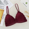 Image of Lace Bralette Sexy Bras for Women Wire Free Push Up Bra Seamless Deep V Lace Girl Bra Wireless Thin Underwear Lingerie Sujetador