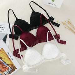 Lace Bralette Sexy Bras for Women Wire Free Push Up Bra Seamless Deep V Lace Girl Bra Wireless Thin Underwear Lingerie Sujetador