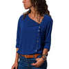 Image of Leisure Blouse   Long Sleeve Women Blouses and Skew Collar