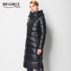 Fashionable Coat Jacket for Women's Hooded Warm Parkas