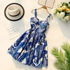 Image of Marwin 2019 New Off shoulder ruffle Dot summer Dress women white strap chiffon beach Boho party sexy dresses vestido furits