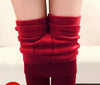 Image of Warm Winter Bright Velvet Knitted Thick Legging Super Elastic Pants