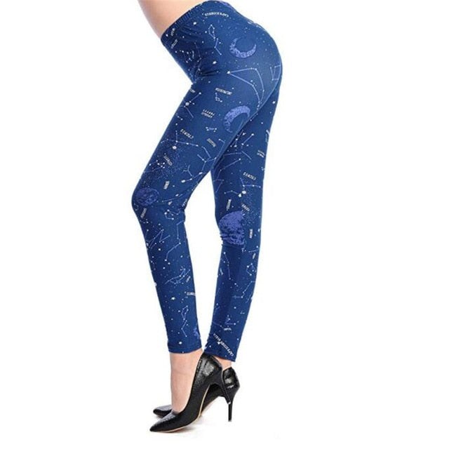 Print Flower Leggings for Plus Size