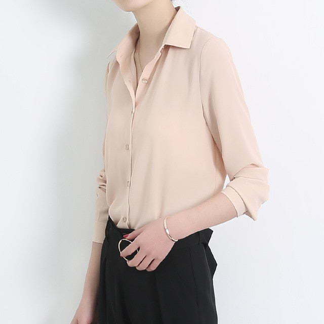 New Women's Shirt Classic Chiffon Blouse